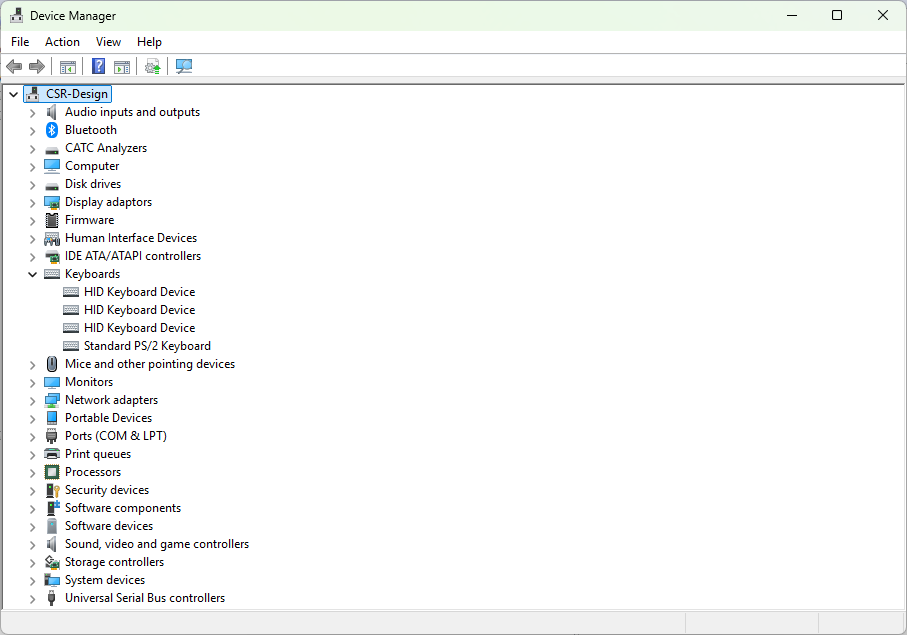 device-manager keybaords